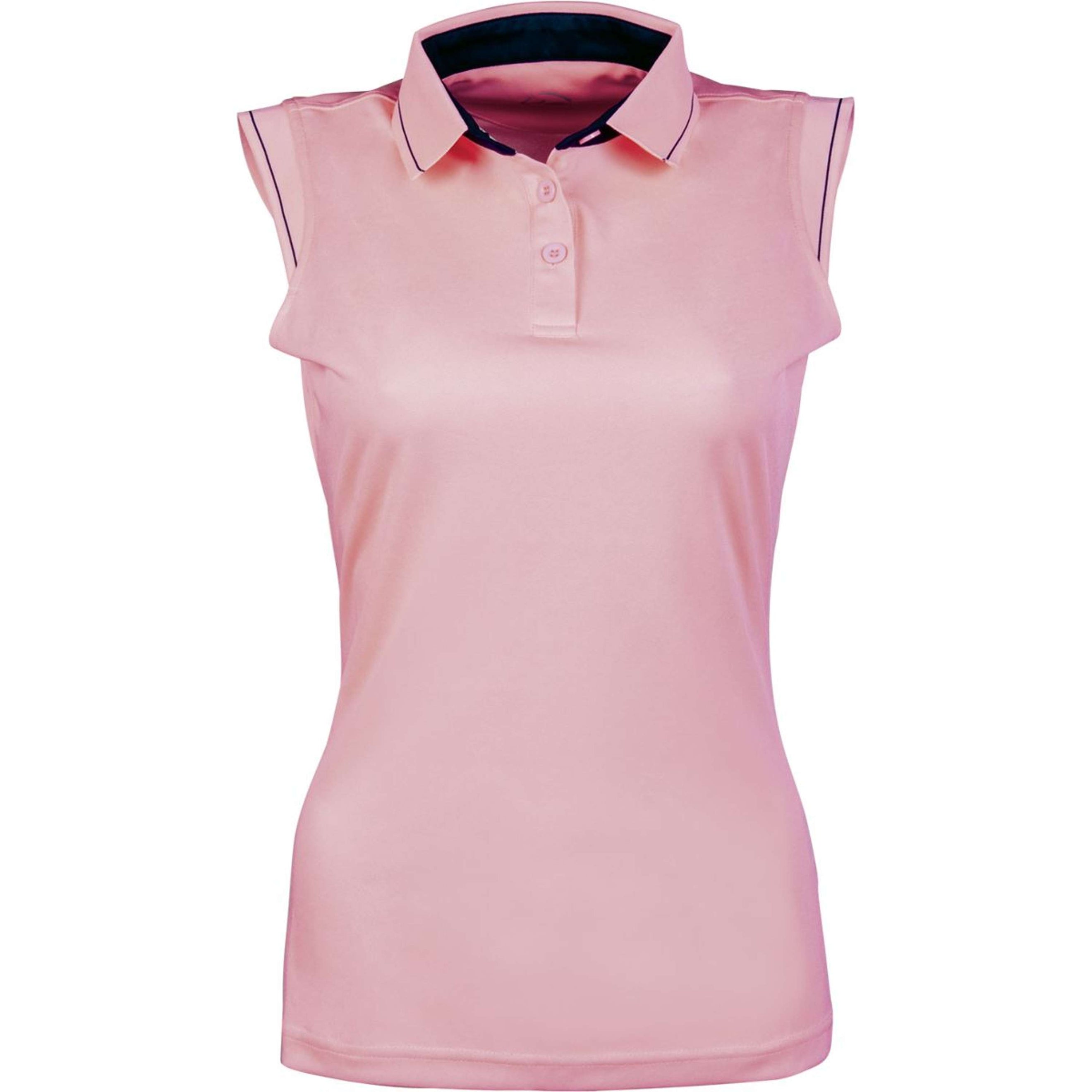 HKM Poloshirt Classico Ärmellos Neon Koralle