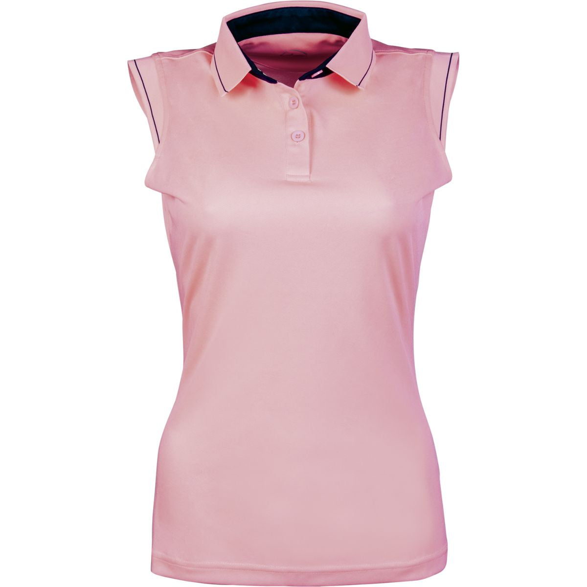 HKM Poloshirt Classico Ärmellos Neon Koralle