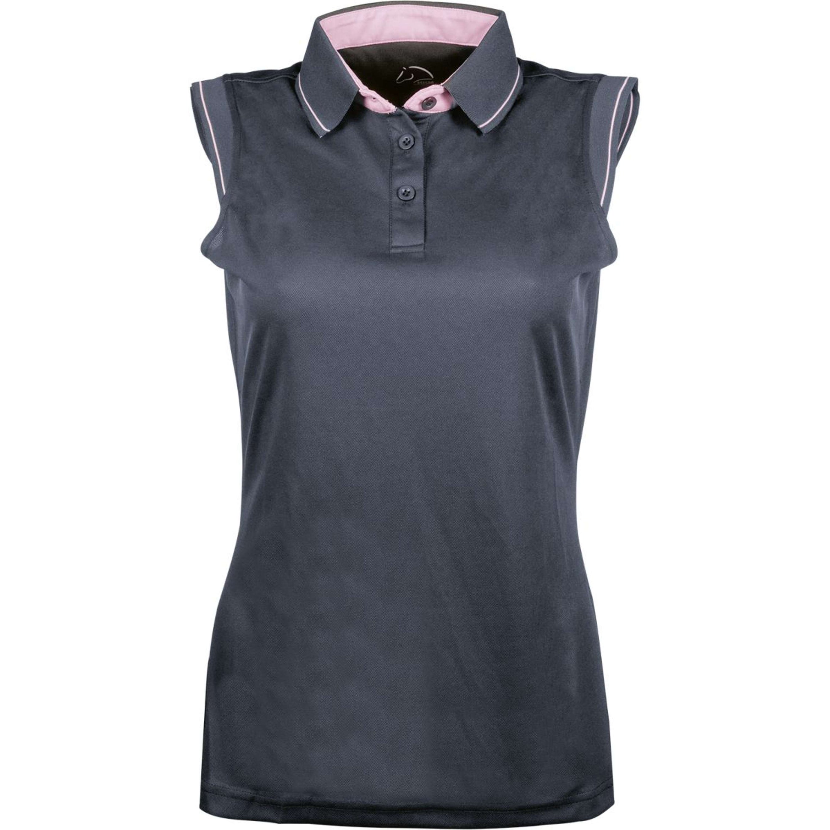 HKM Poloshirt Classico Ärmellos Dunkelgrau