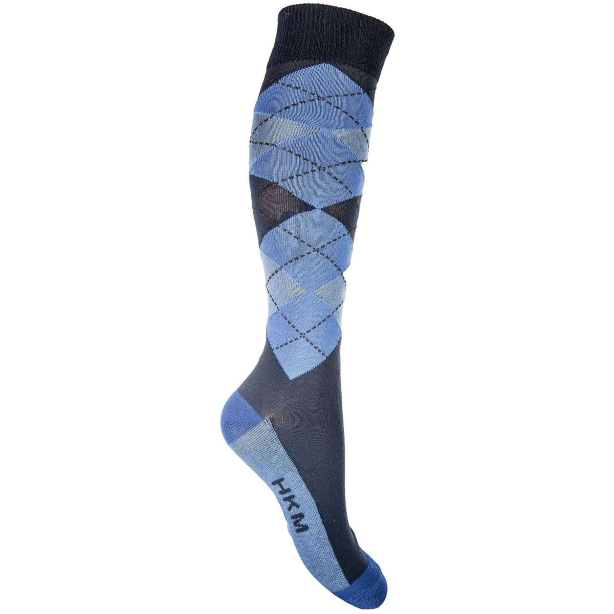 HKM Socken Check Classico Dunkelblau/Middle Blue