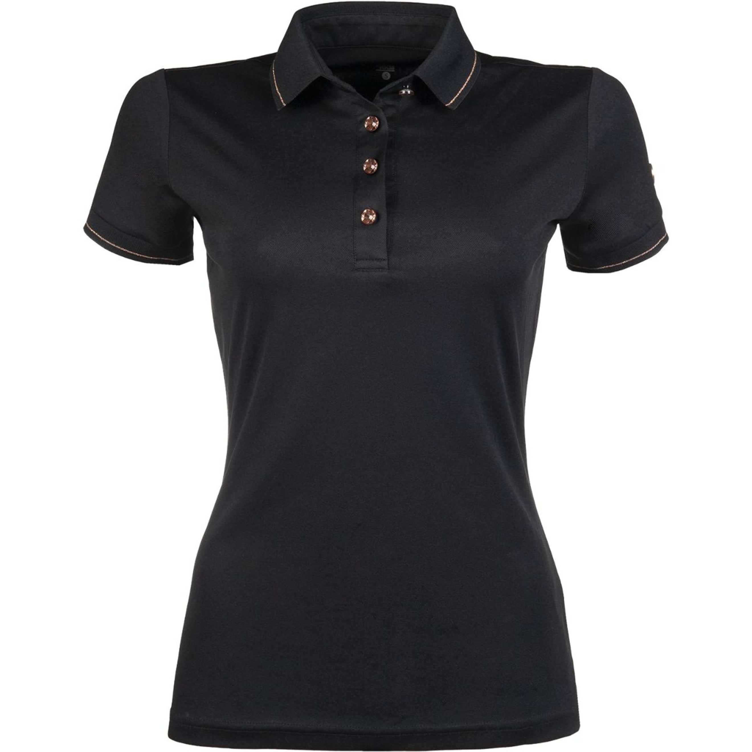 HKM Poloshirt Rosegold Glamour Schwarz/Roségold HKM Poloshirt Rosegold Glamour Schwarz/Roségold