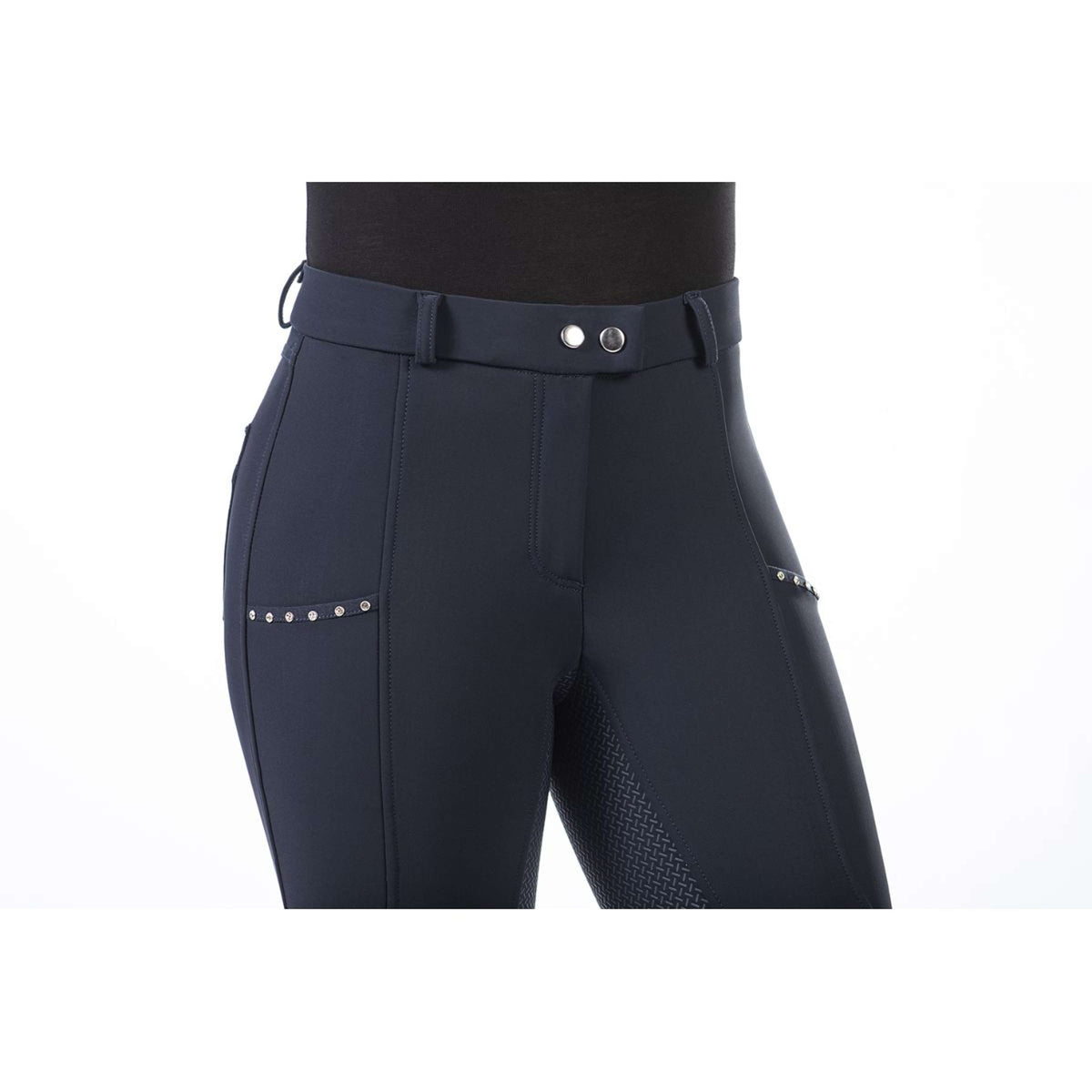 HKM Reithose Monaco Full Grip Winter Dunkelblau