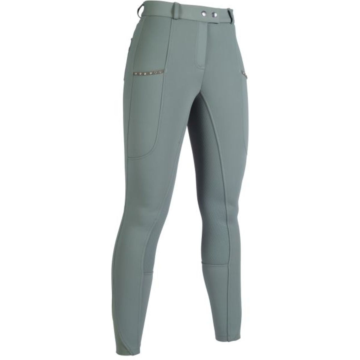 HKM Reithose Monaco Full Grip Winter Dunkelgrün