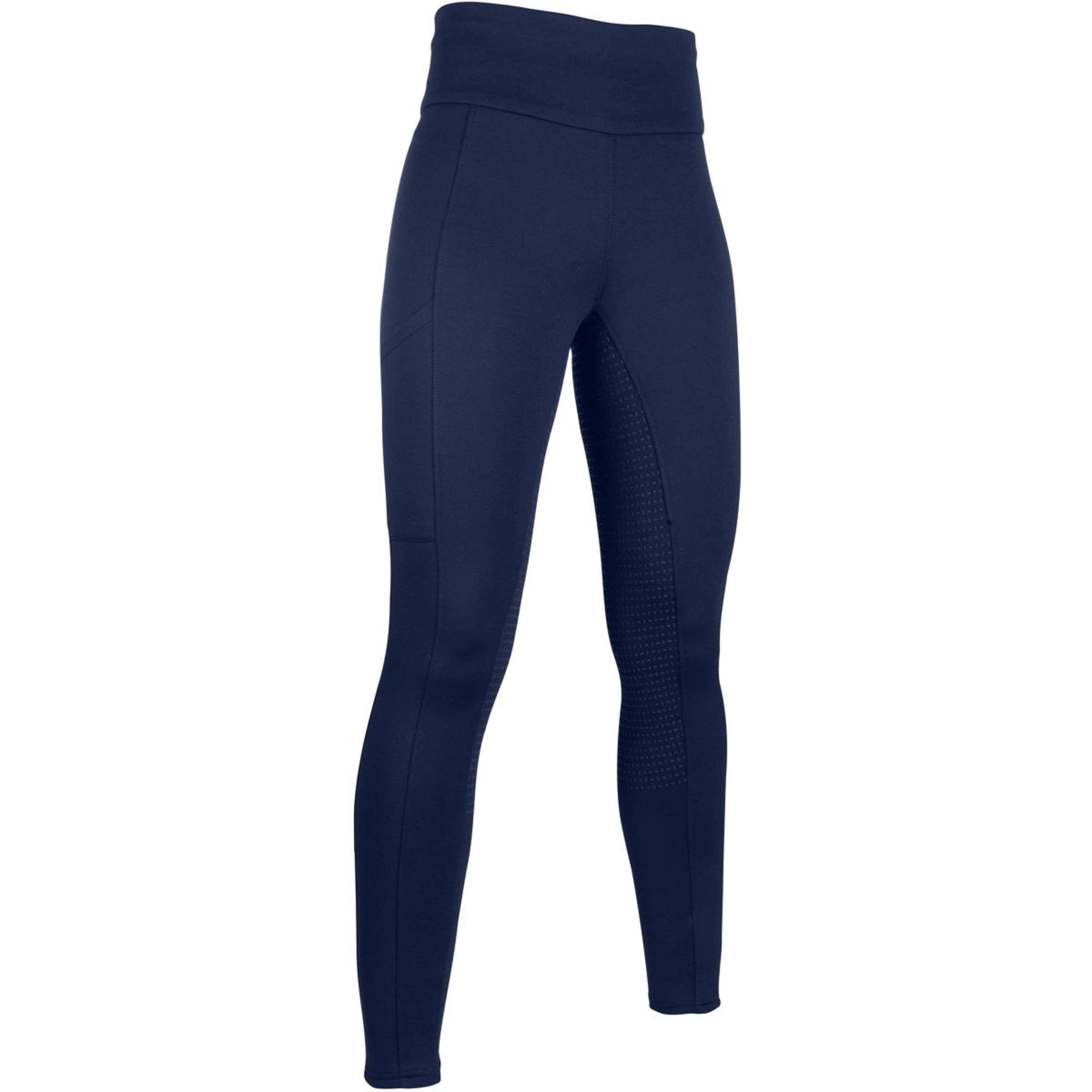 HKM Reitleggings Cosy Full Grip Dunkelblau