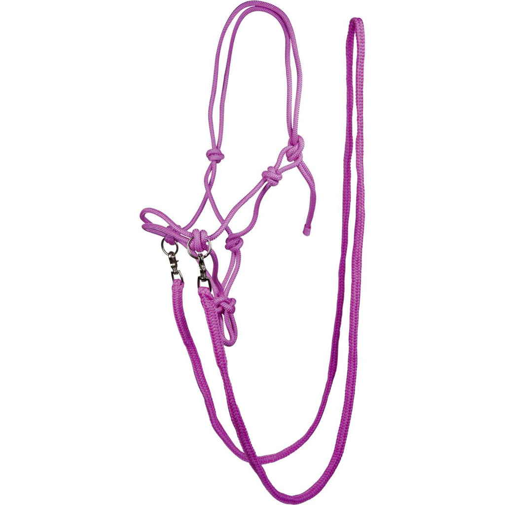 HKM Knotenhalfter mit Zügeln Rosa