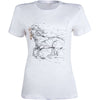 HKM T-Shirt Geometrical Horse Weiß