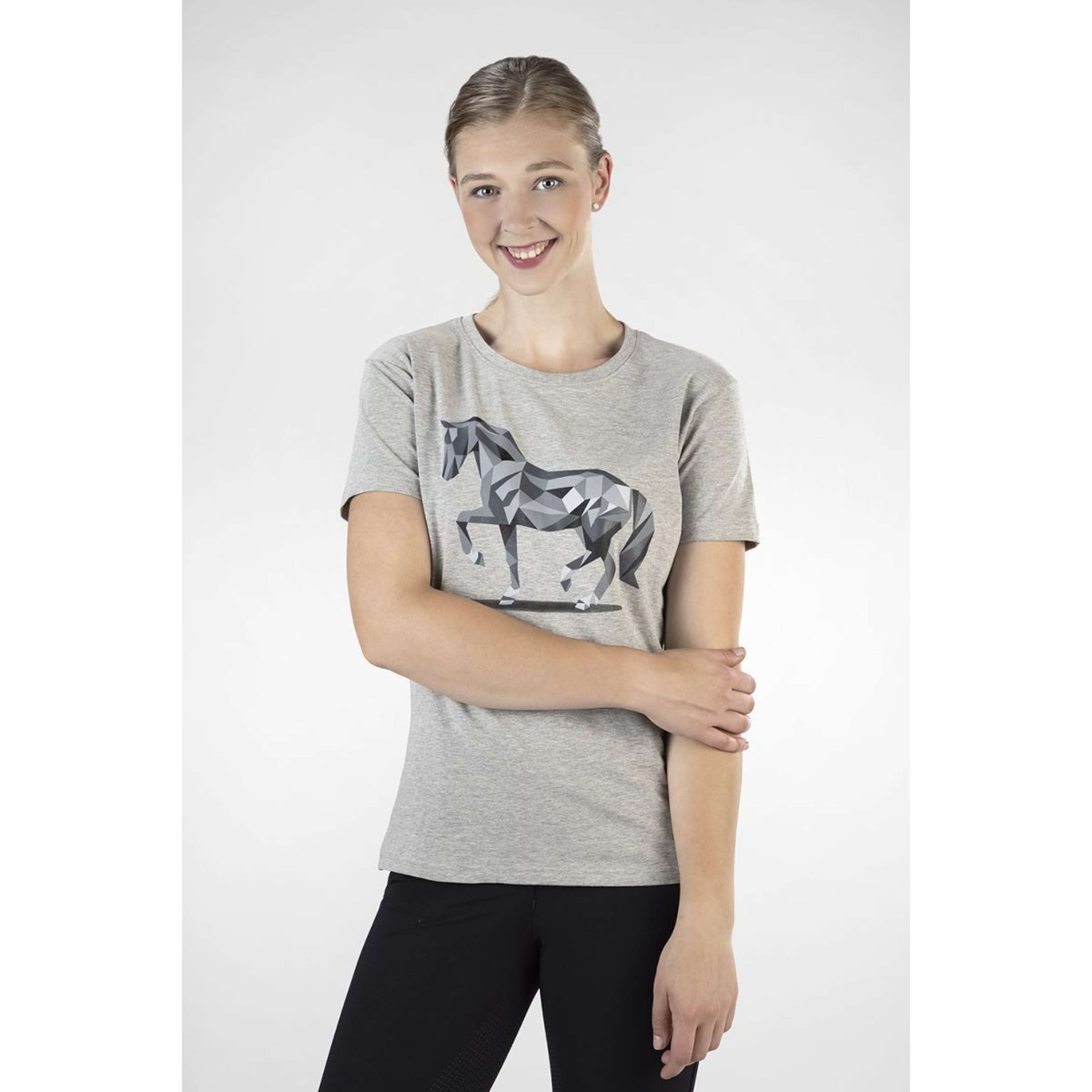 HKM T-Shirt Graphical Horse Hellgrau/Melange HKM T-Shirt Graphical Horse Hellgrau/Melange