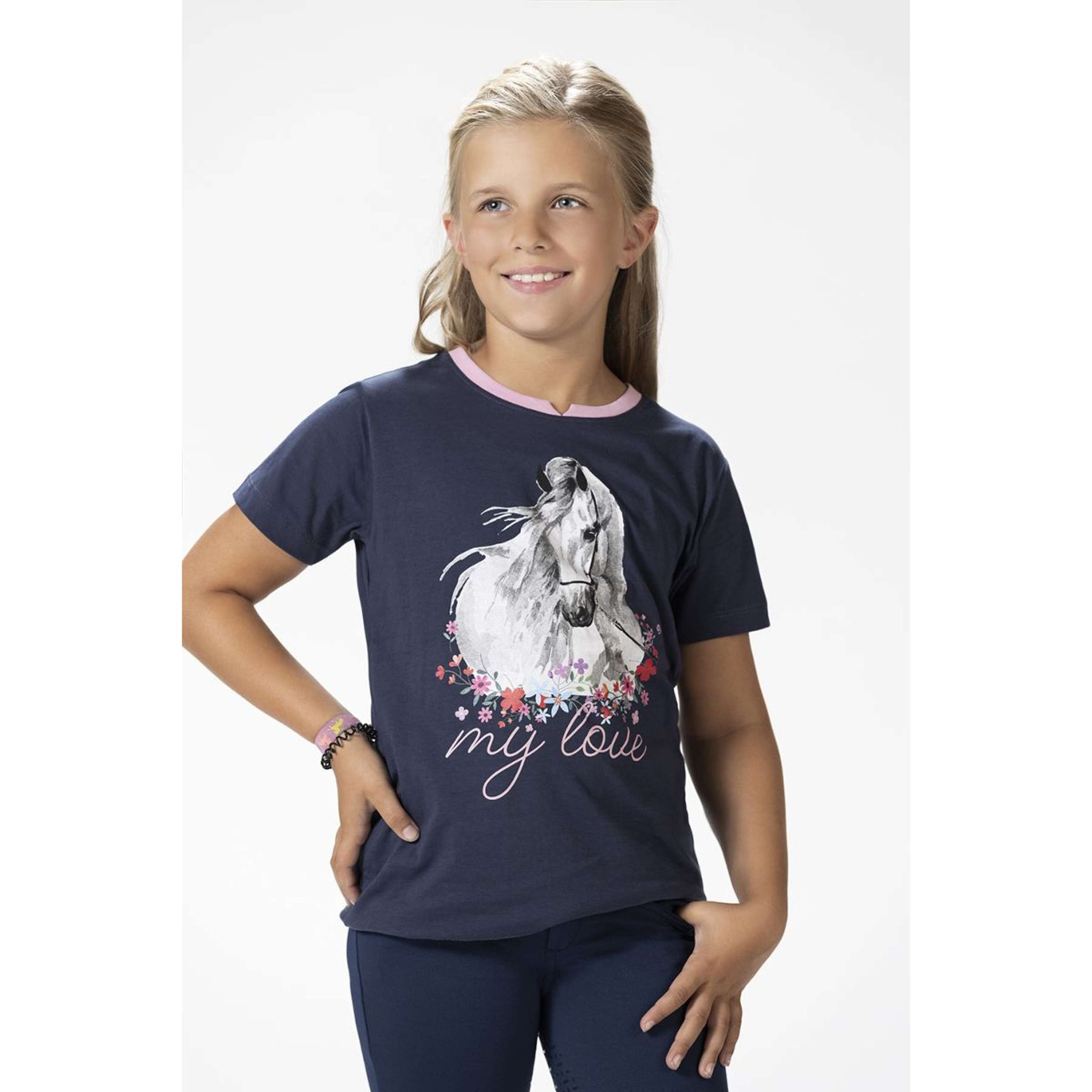 HKM T-Shirt Horse Spirit Dunkelblau