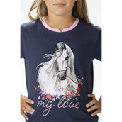 HKM T-Shirt Horse Spirit Dunkelblau