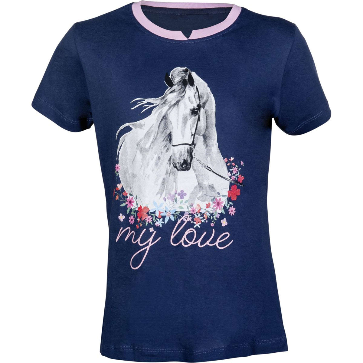 HKM T-Shirt Horse Spirit Dunkelblau