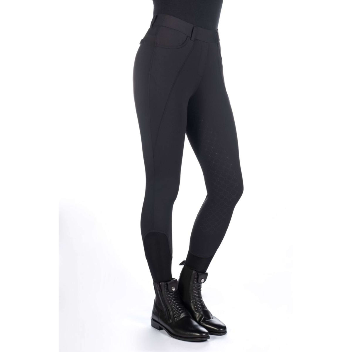 HKM Reitleggings Rosewood Silikon Besatz