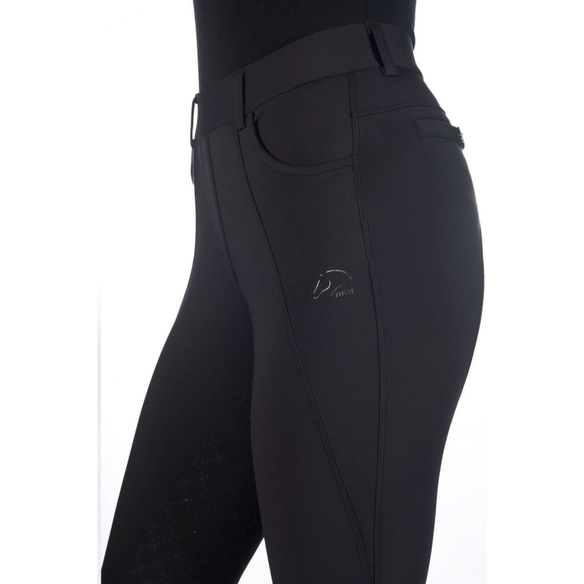 HKM Reitleggings Rosewood Silikon Besatz