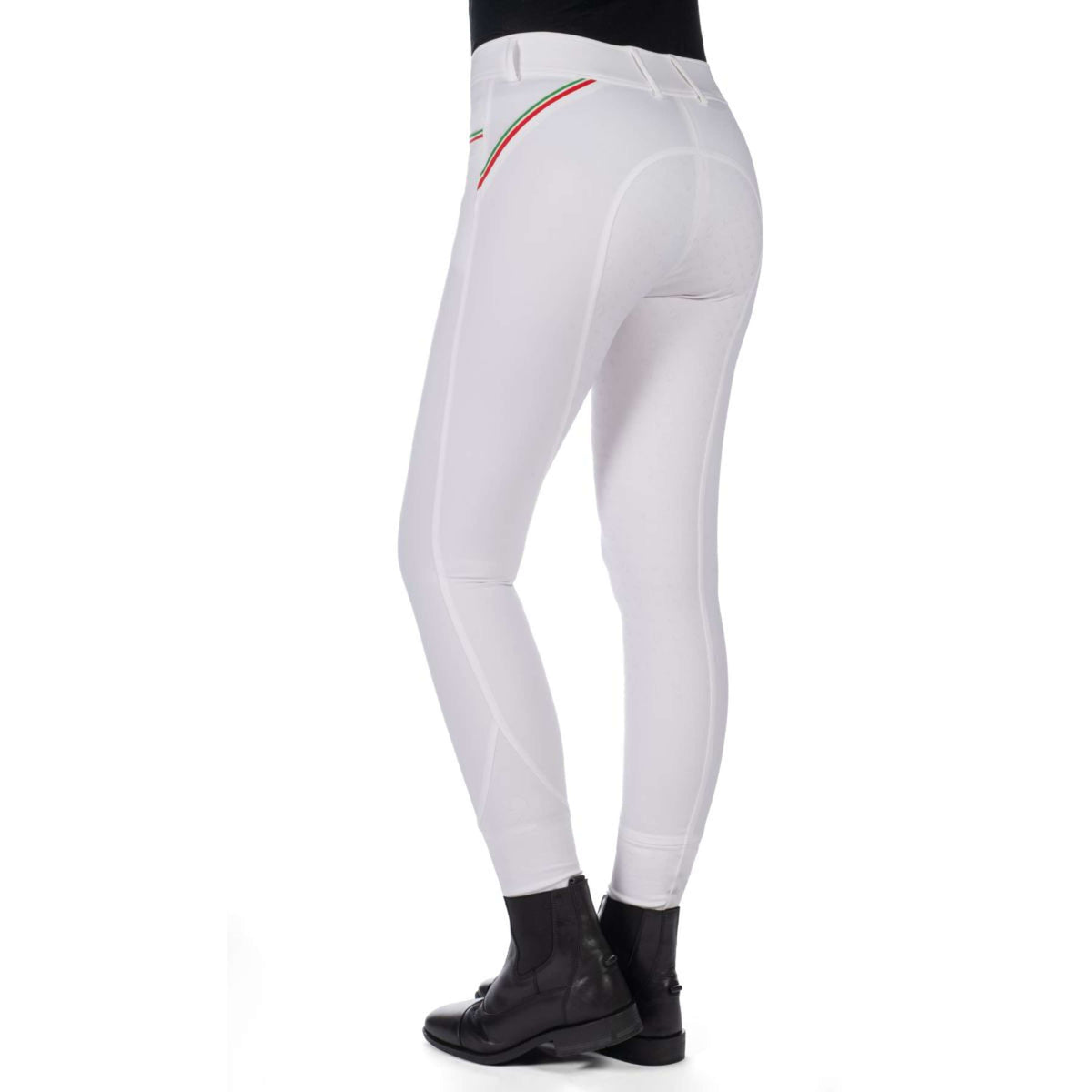 HKM Reithose Livigno Sportive Full Grip Weiß