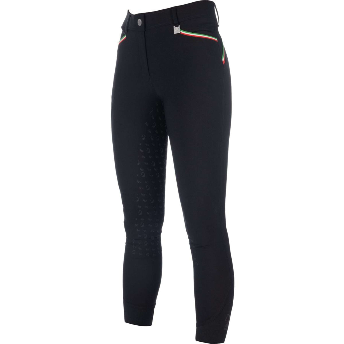 HKM Reithose Livigno Sportive Full Grip Schwarz