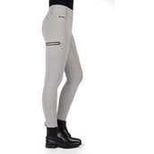 HKM Reitleggings Livigno Full Grip Steingrau