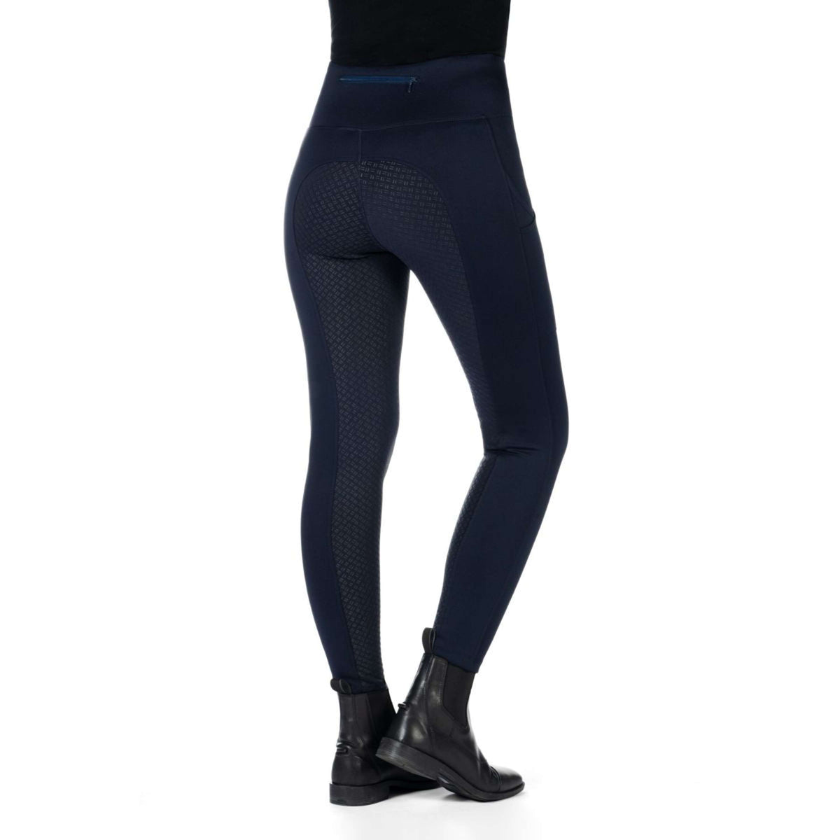 HKM Reitleggings Cosy II Full Grip Dunkelblau