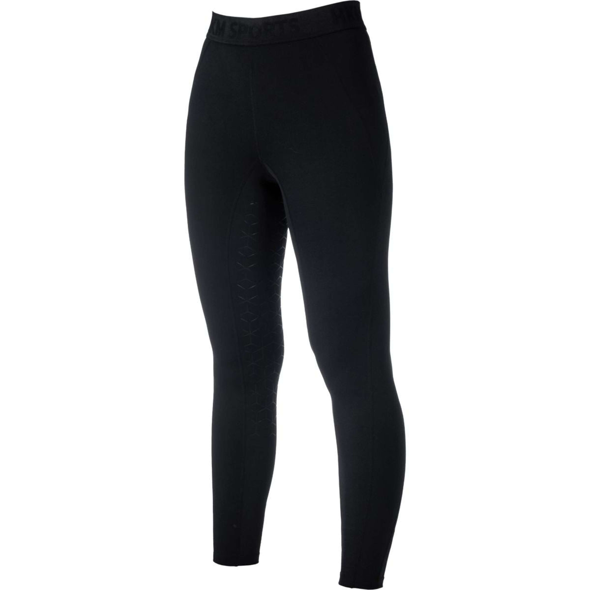 HKM Reitleggings Tabea Full Grip Schwarz