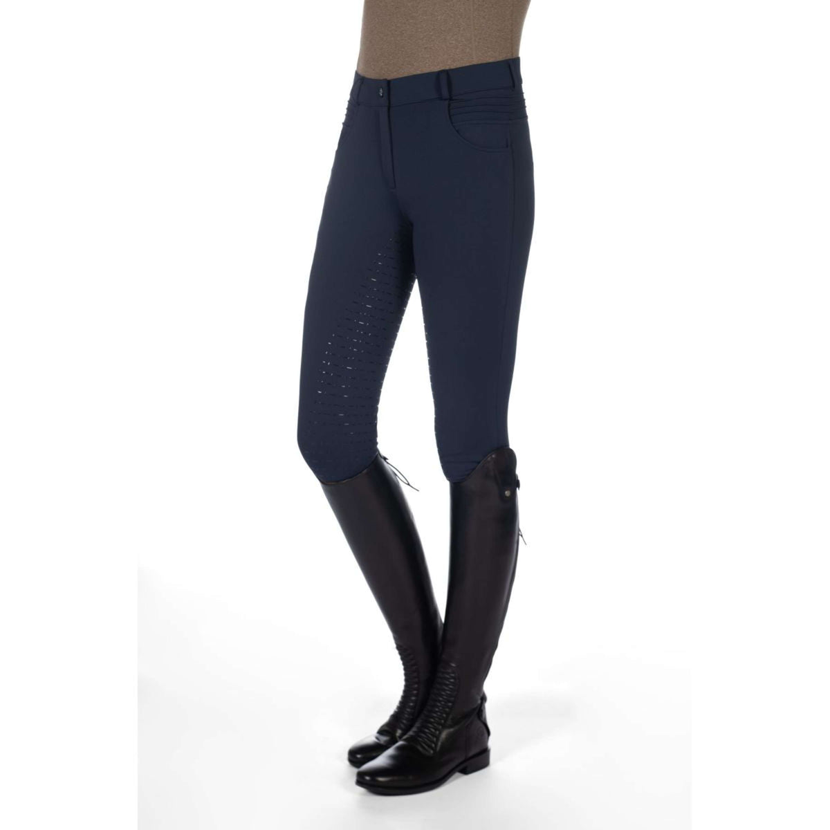 HKM Reithose Comfort Full Grip Dunkelblau