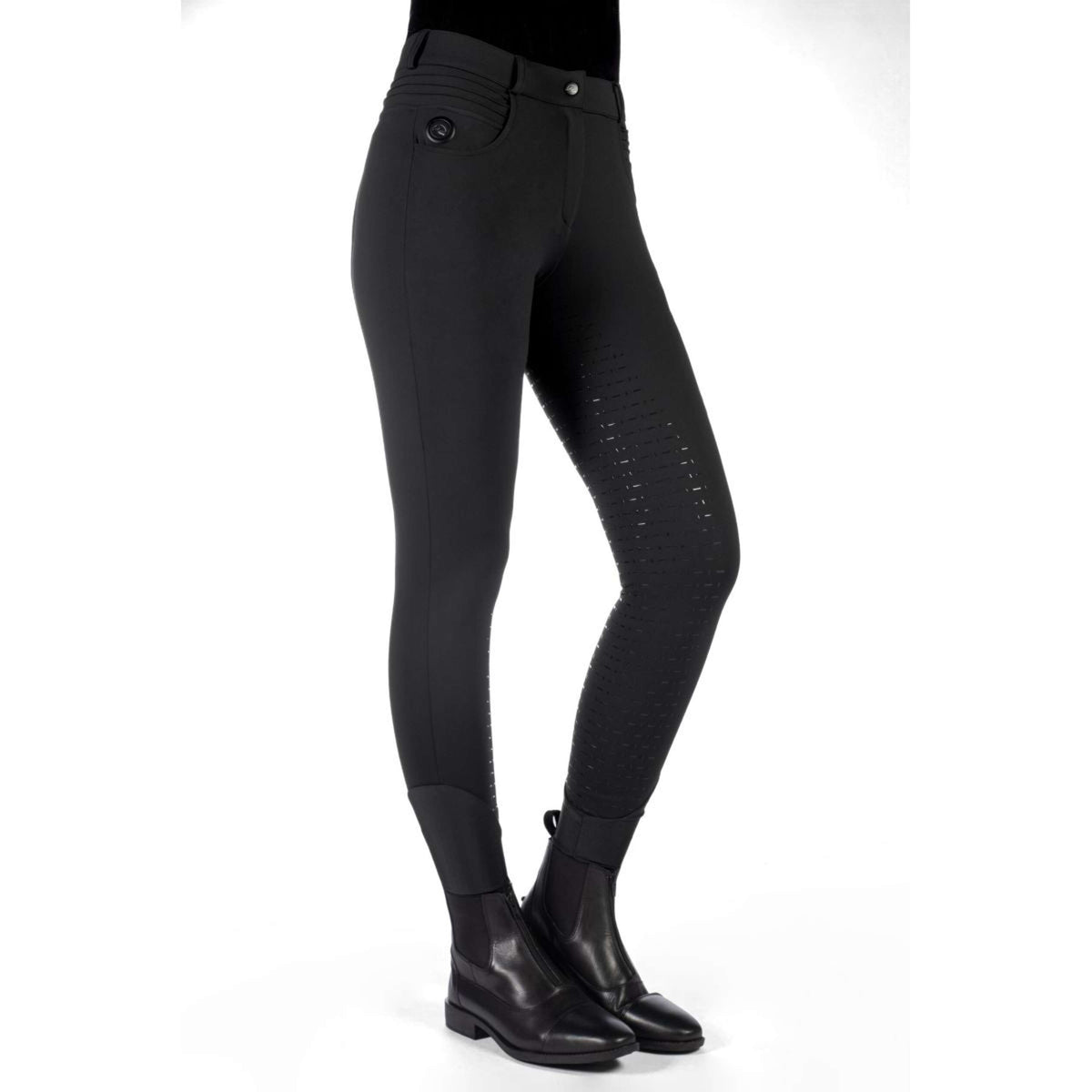 HKM Reithose Comfort Full Grip Schwarz