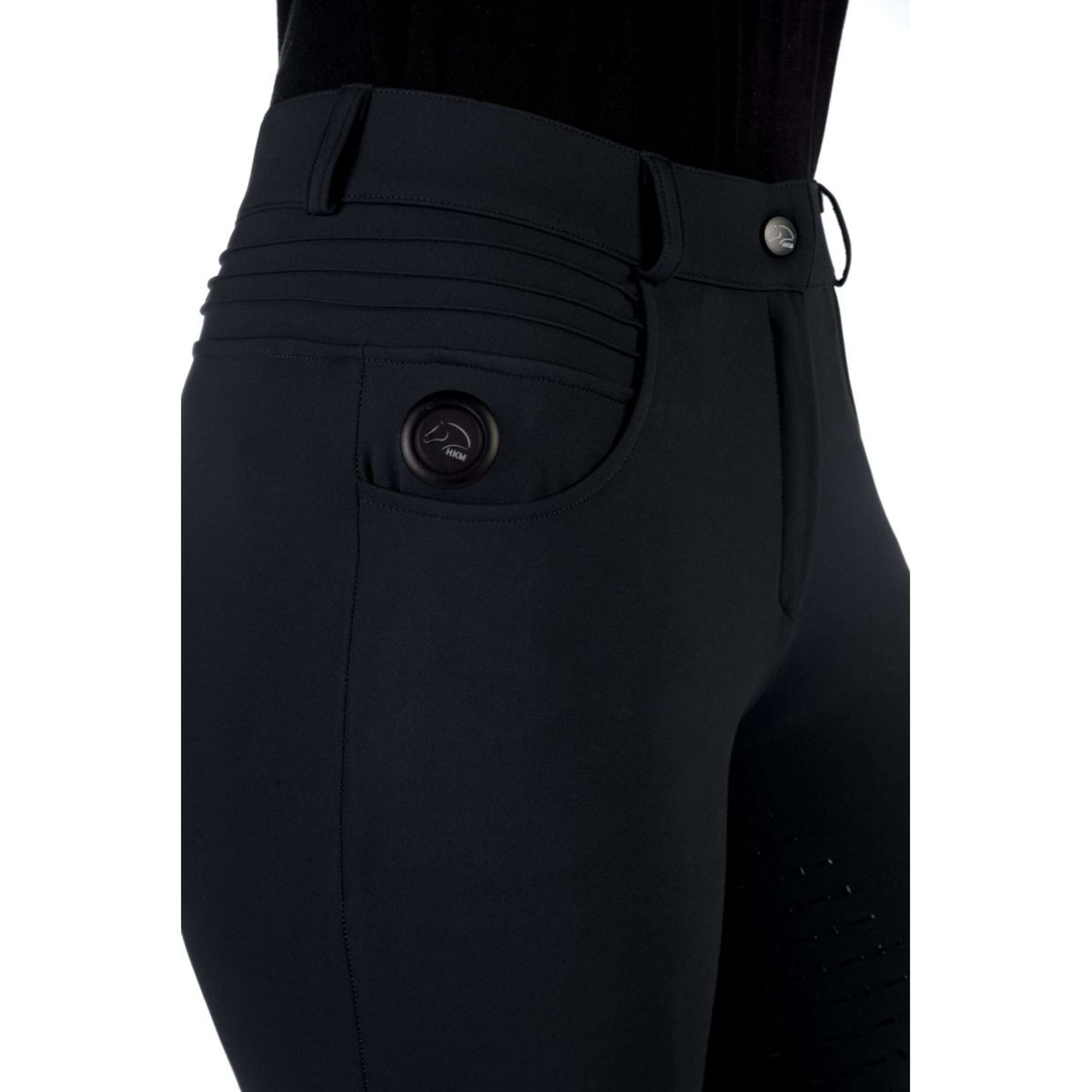 HKM Reithose Comfort Full Grip Schwarz