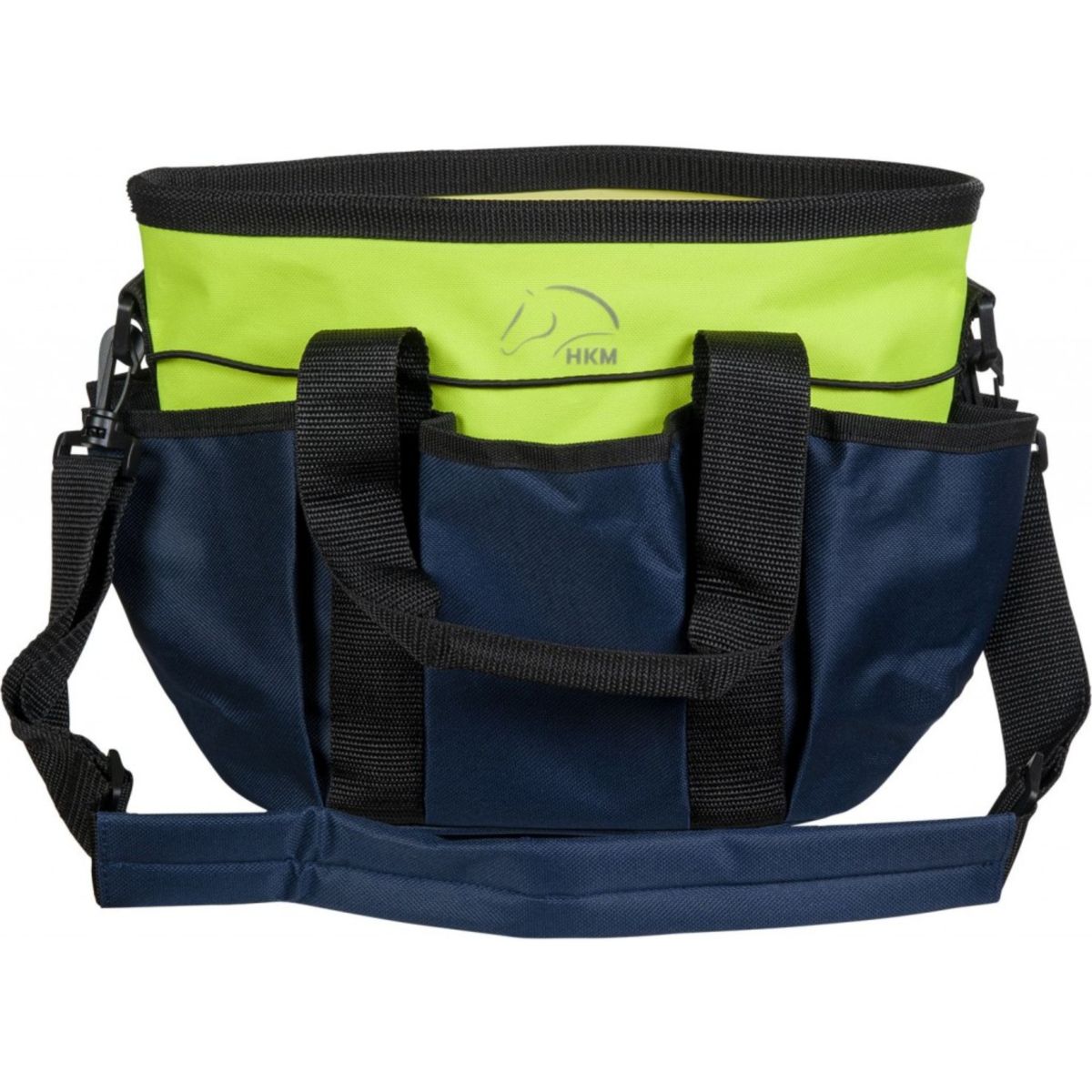 HKM Putztasche Colour Navy Neon Gelb