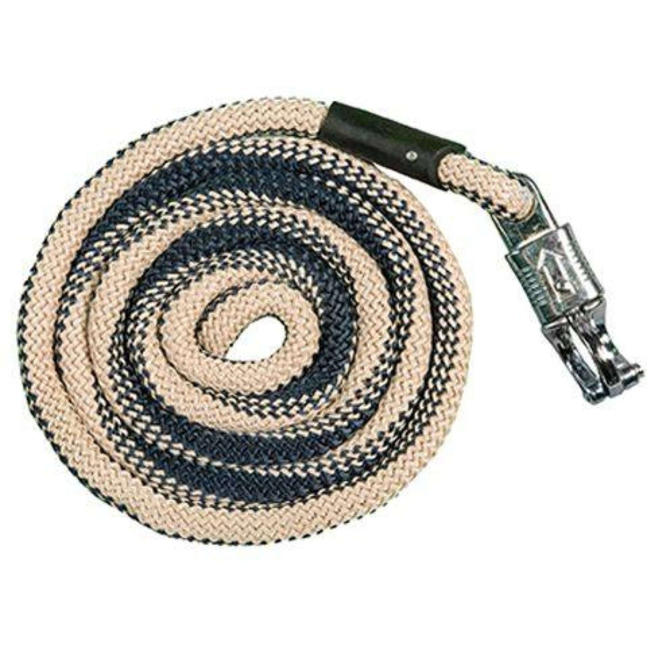 HKM Führstrick Aken mit Panikhaken dunkelblau/beige HKM Führstrick Aken mit Panikhaken dunkelblau/beige