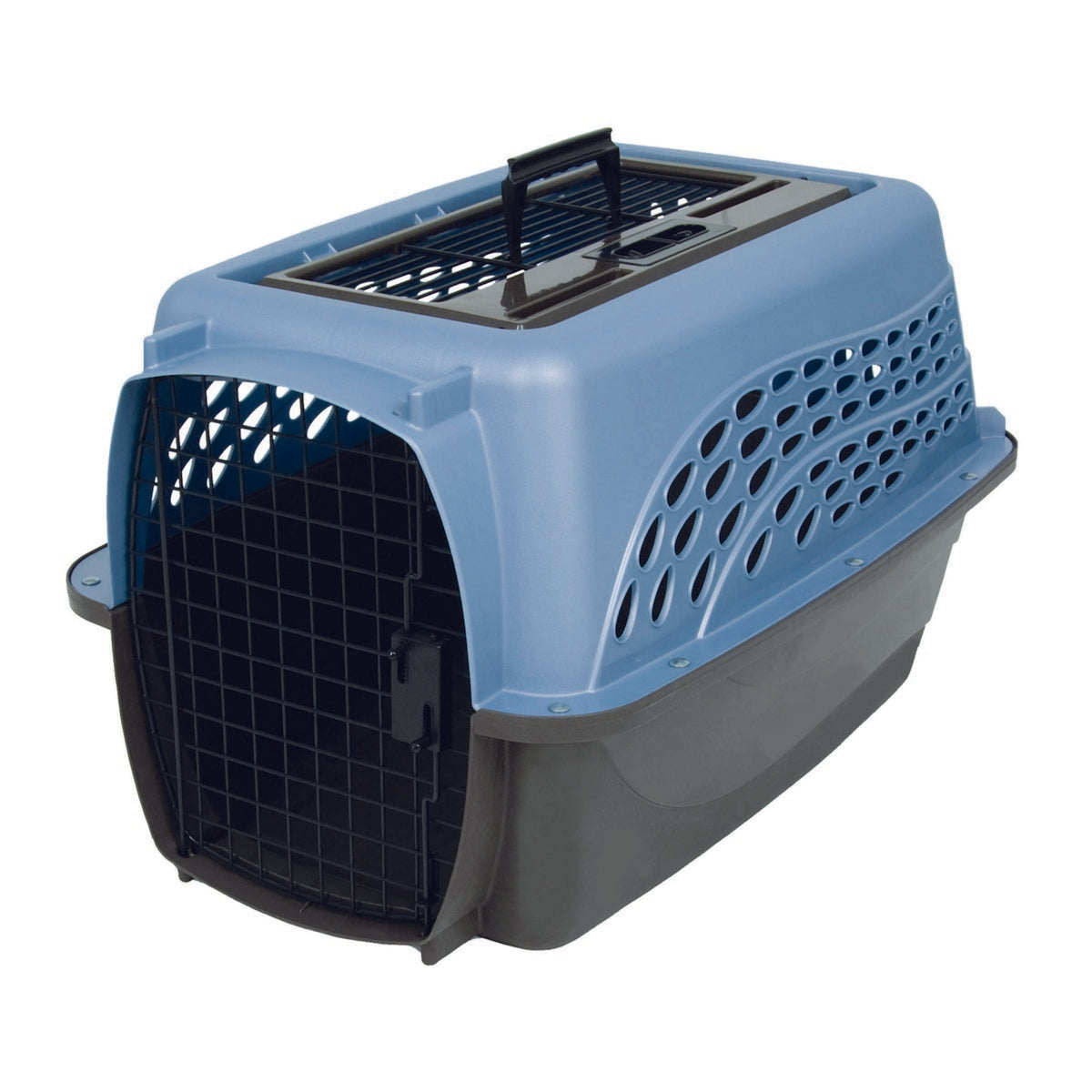 Petmate 2 Door Top Load Kennel Blau