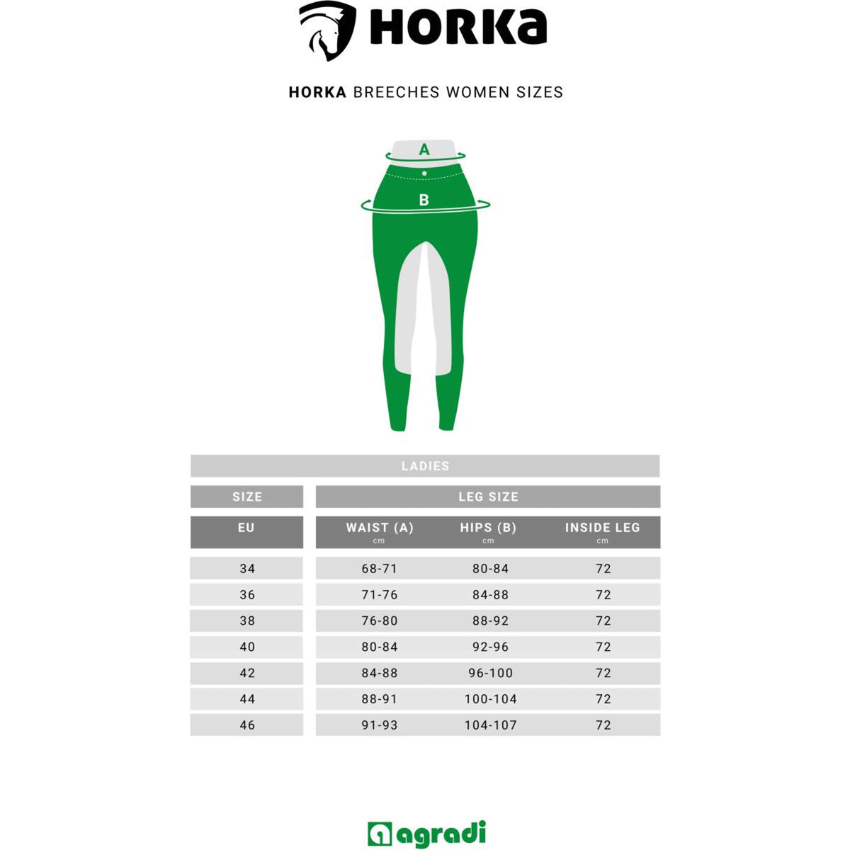 HORKA Reithose Nicola Damen Weiß