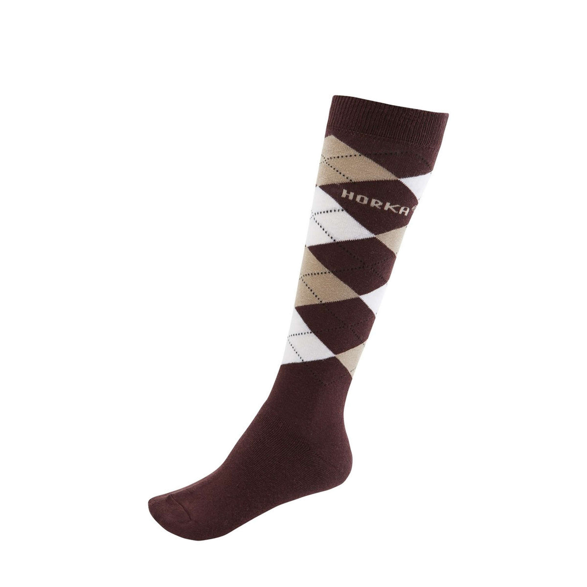 HORKA Socken Diamant Dunkelbraun/Beige