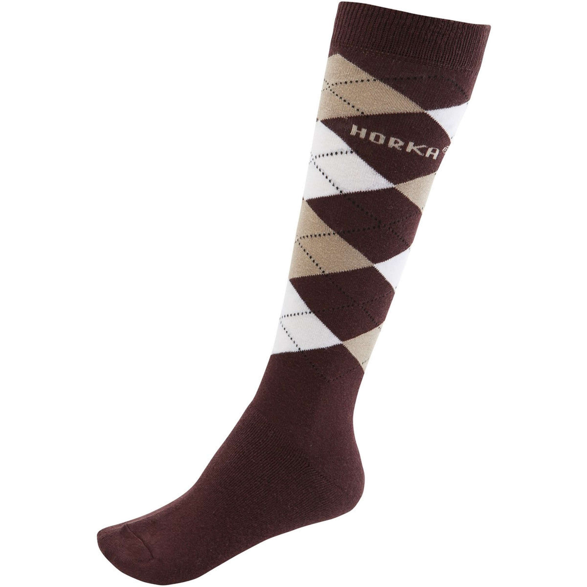 HORKA Socken Diamant Dunkelbraun/Beige