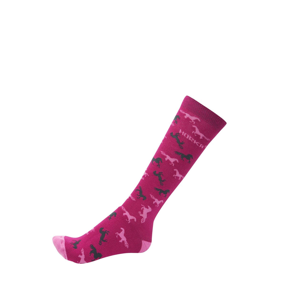 HORKA Socken Pferde Fuchsia