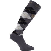 HV Polo Socken Argyle Charcoal/Schwarz/Taupe