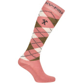 HV Polo Socken Argyle Rosenblüte/Dunkles Öl