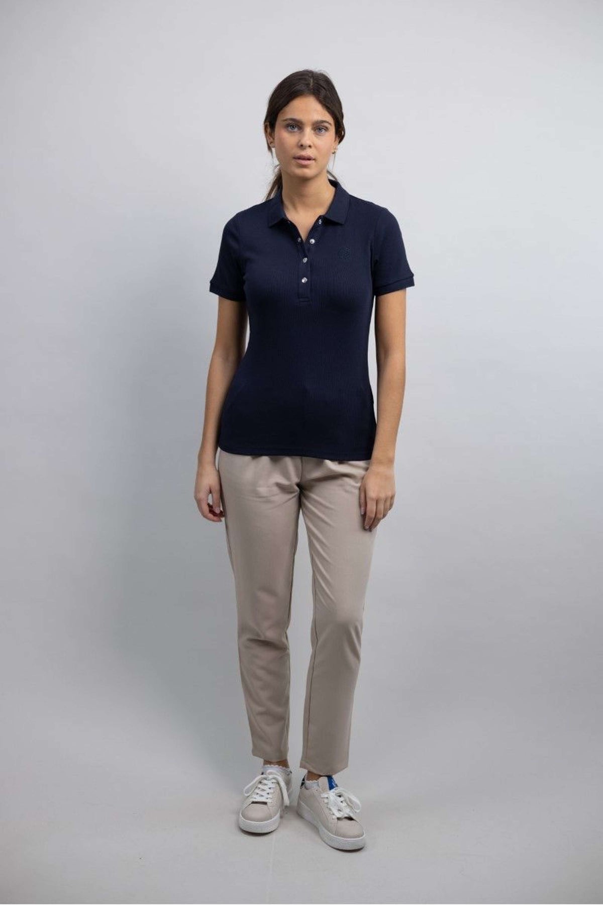 Harcour Polo Poly Damen Marine