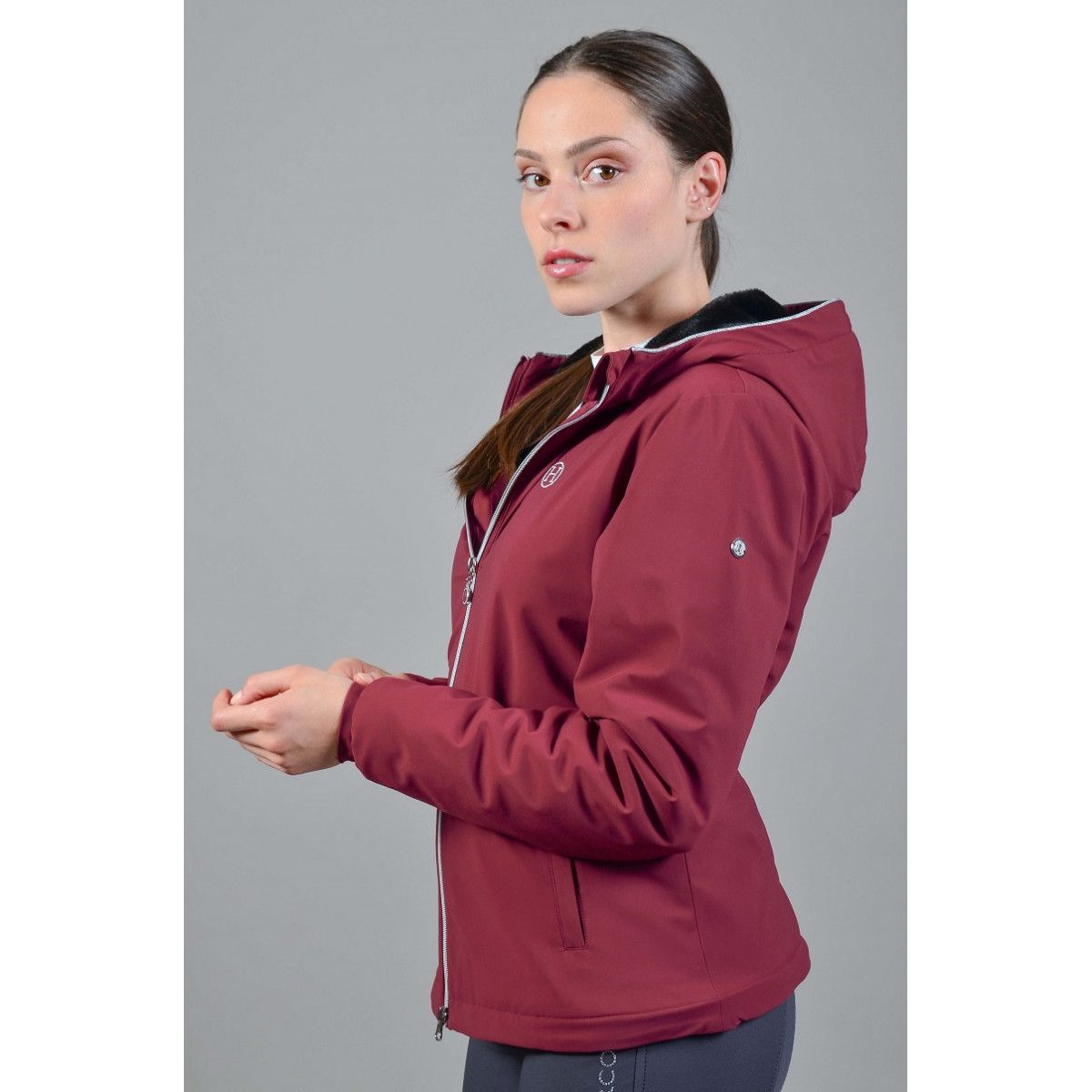 Harcour Jacke Simhat Damen Burgunderrot