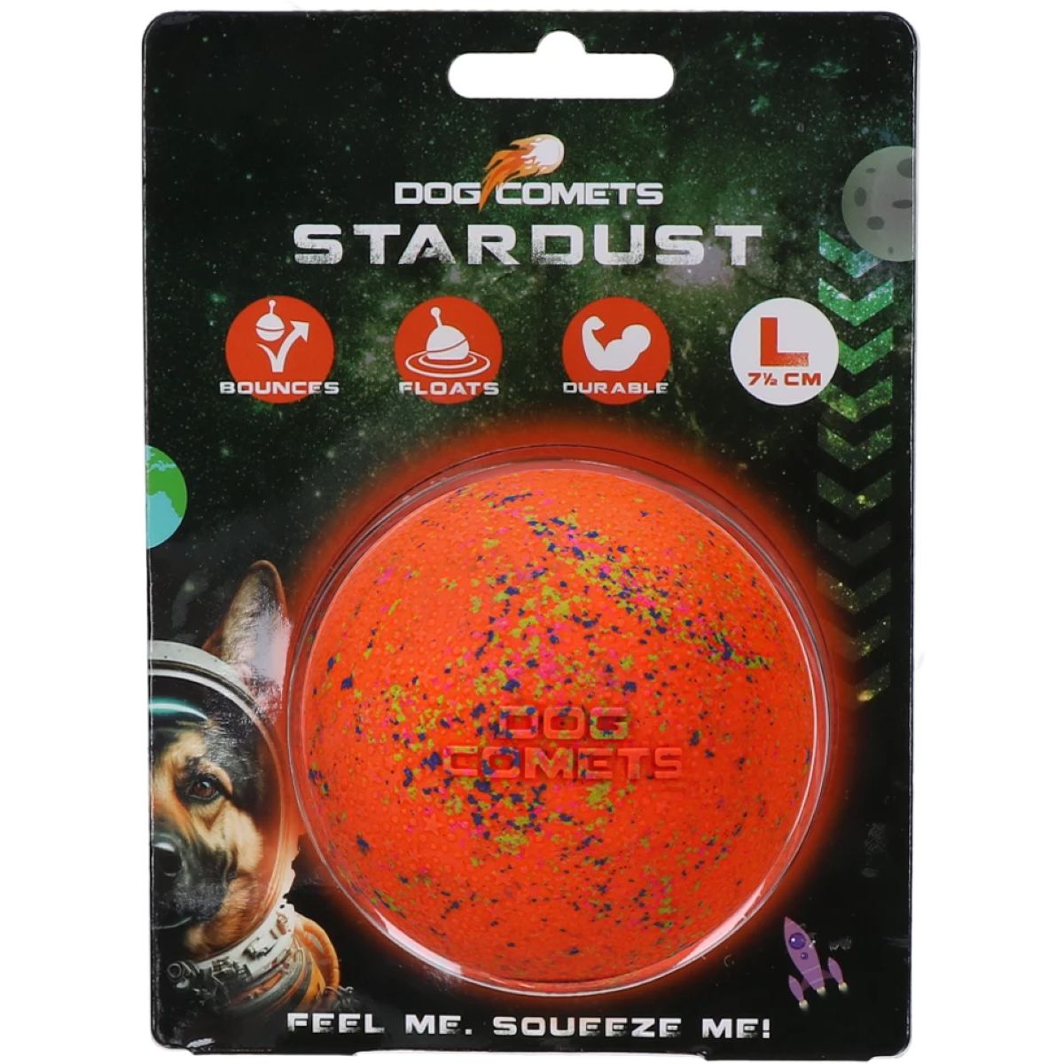 Dog Comets Ball Stardust Orange