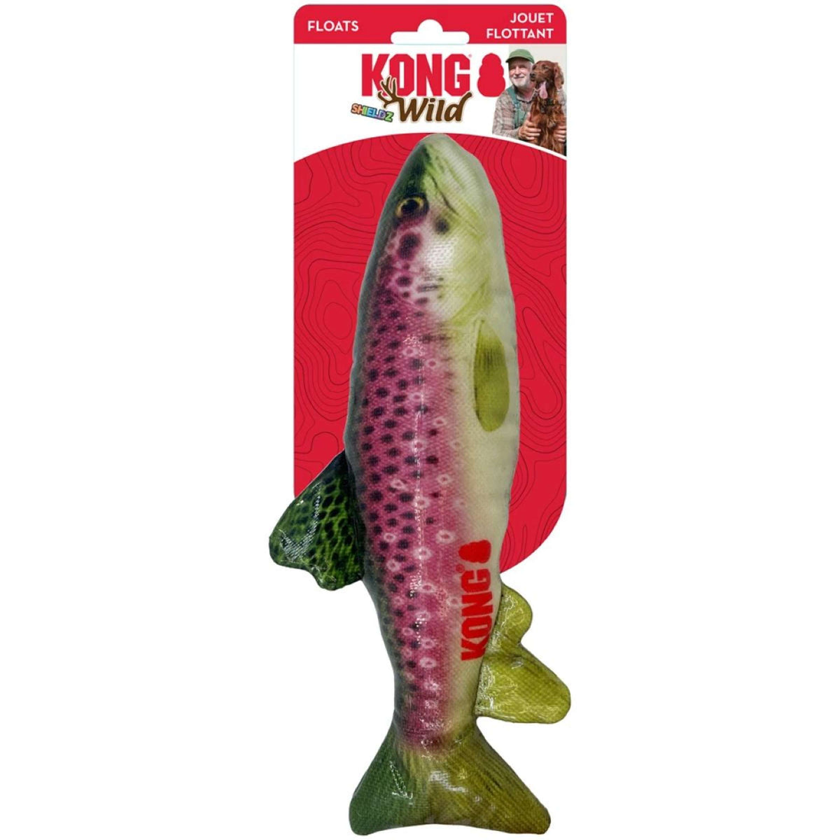 KONG Kuscheltier Wild Shieldz Trout Grün