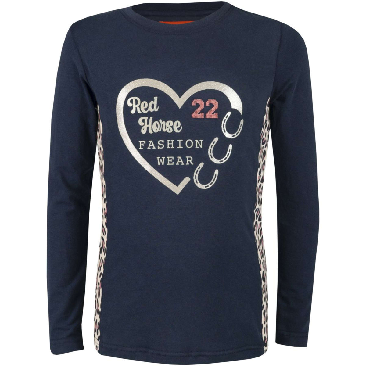 Red Horse Shirt Roar Blau