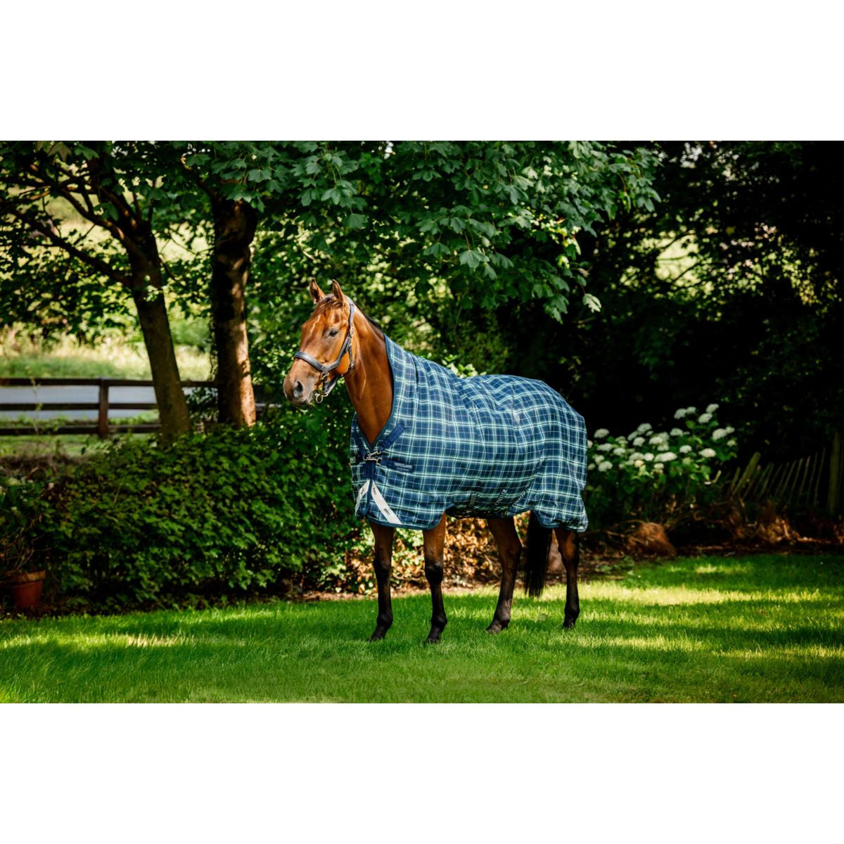 Rhino by Horseware Wug Turnout 0g Hunter Check/Marineblau/Grün