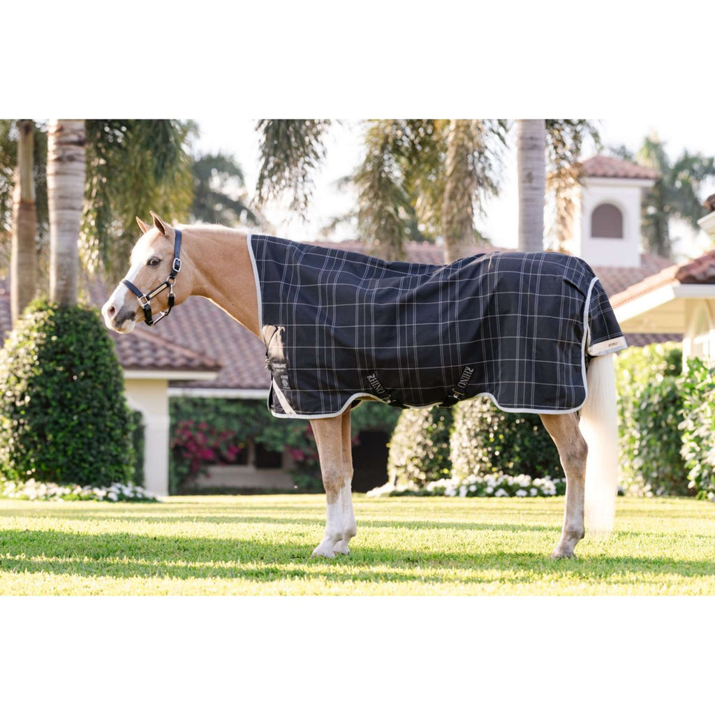 Rhino Wug Turnout Pony 0g Schwarz/Grau/Weiß Chk/Grau