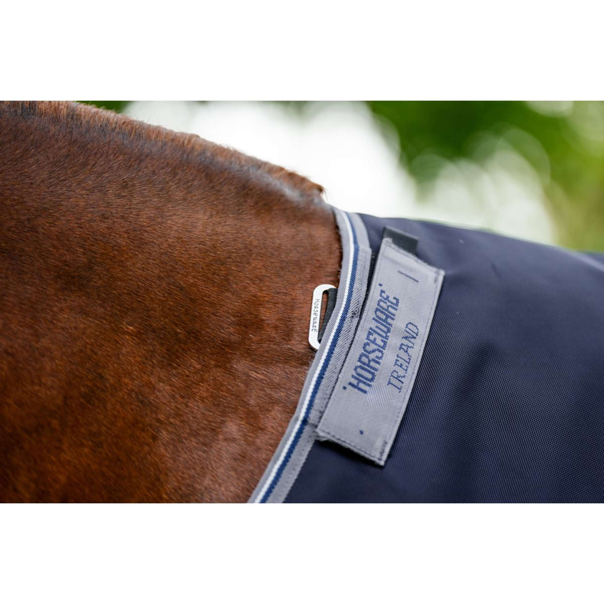 Rambo by Horseware Turnout 1680D 50g Marineblau/Gewittergrau/Silber