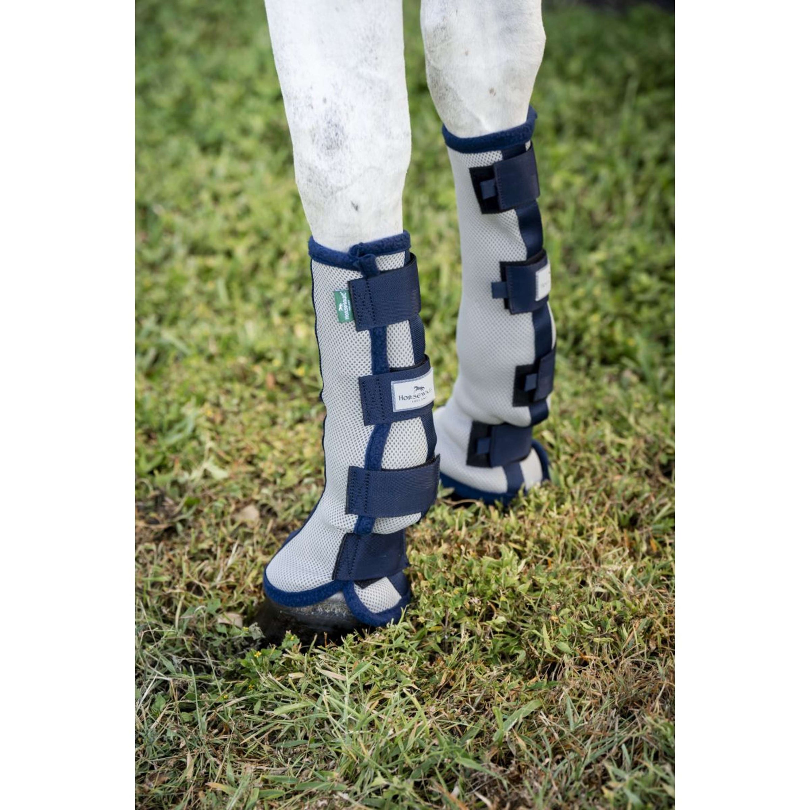 Horseware Fly Boots Set of 2 Silber/Navy Horseware Fly Boots Set of 2 Silber/Navy