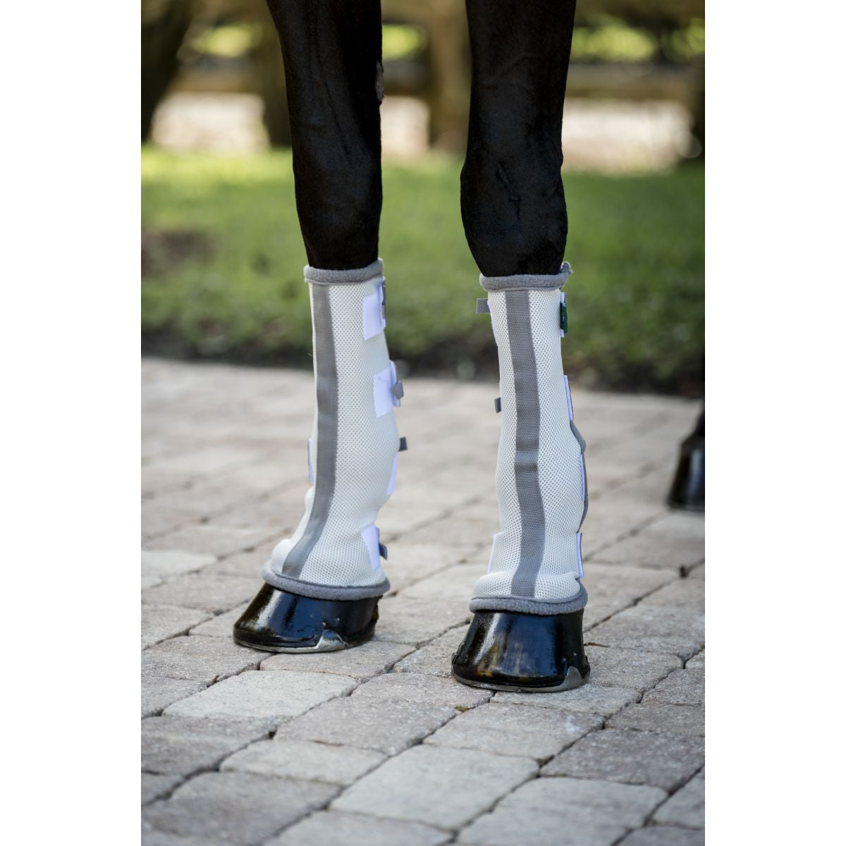 Horseware Fly Boots Set of 2 Silber/Titangrau/Silber