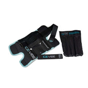 Ice-Vibe Knee Wrap II Schwarz/Aqua