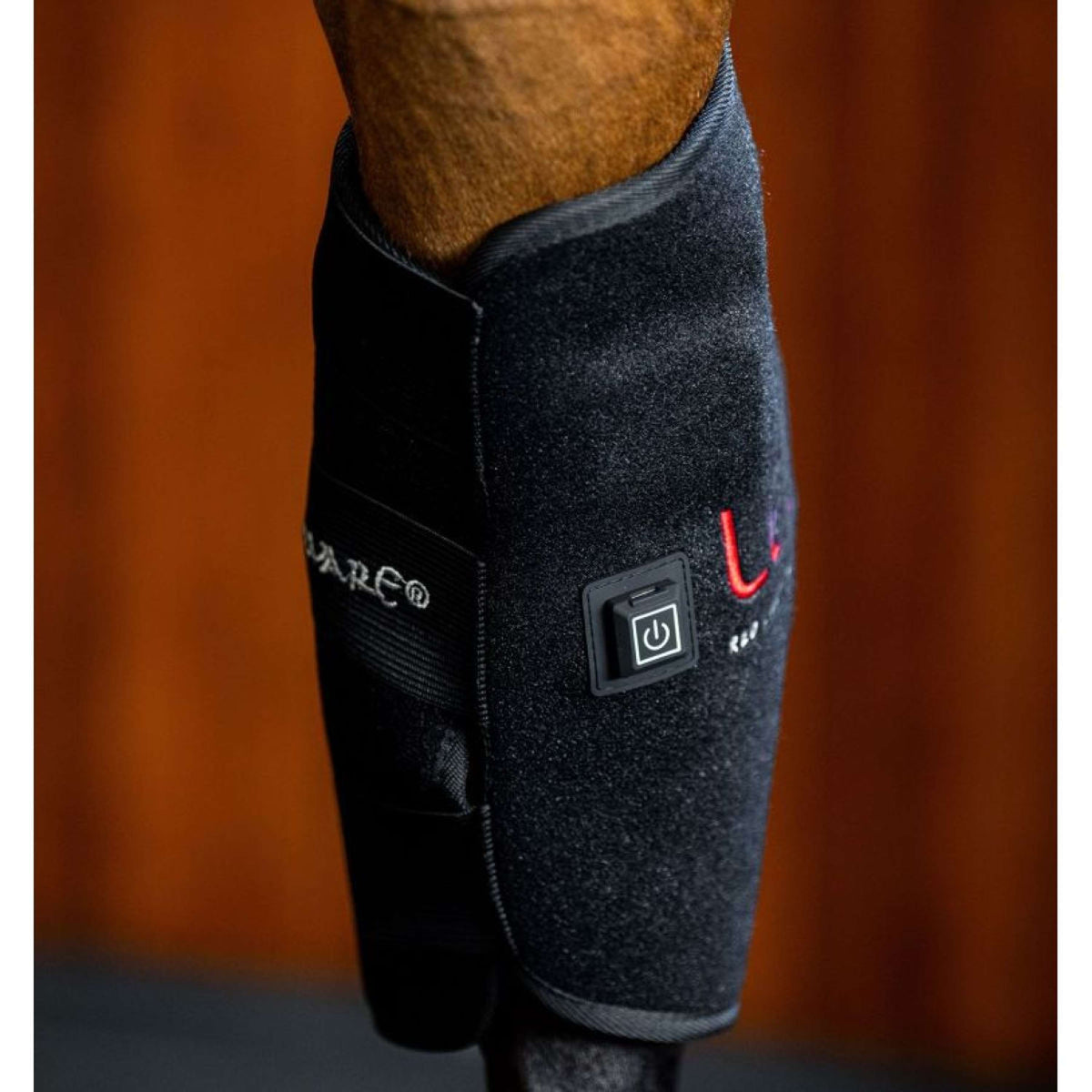 Horseware LED Red Light Therapy Left Hock Boot Schwarz