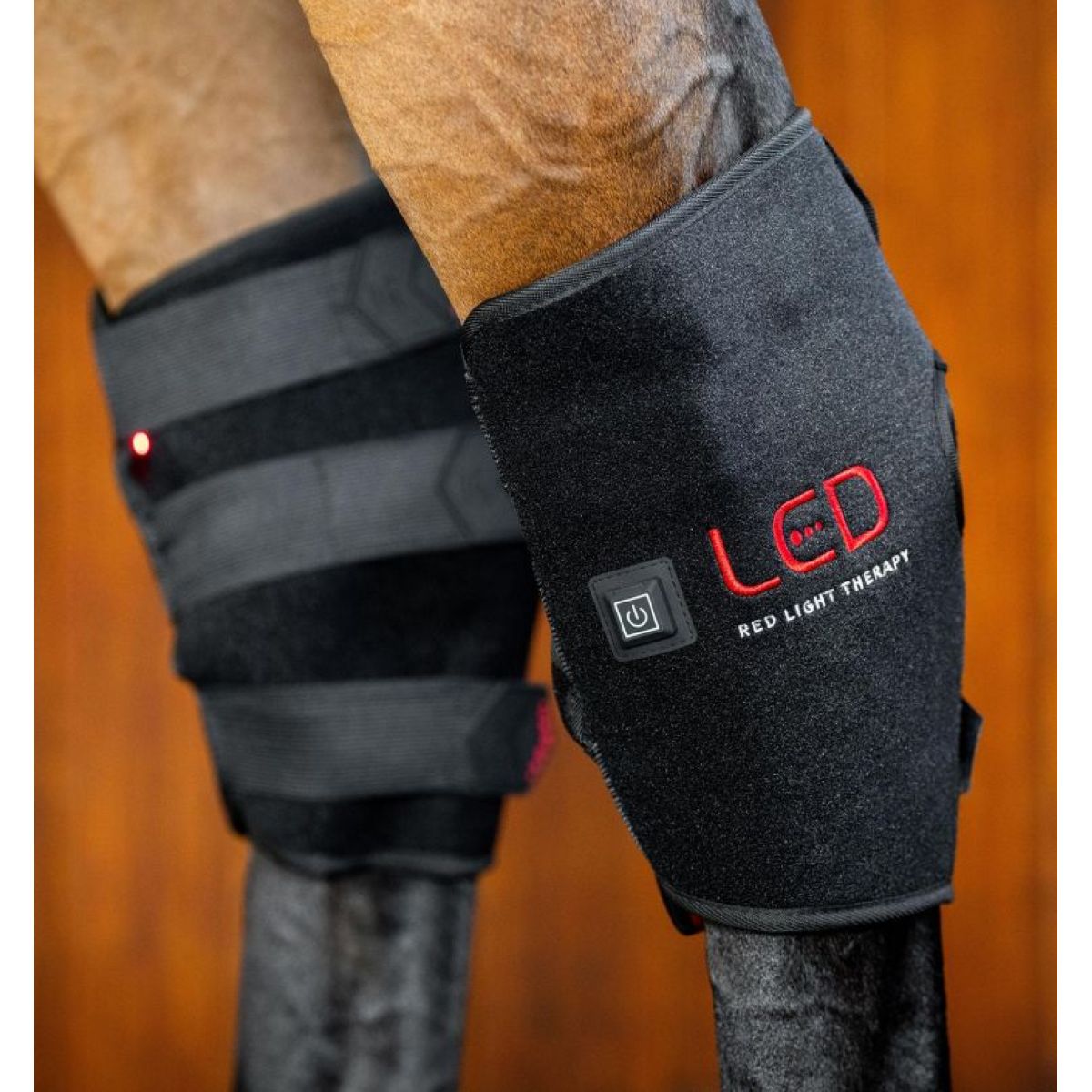 Horseware LED Red Light Therapy Left Hock Boot Schwarz