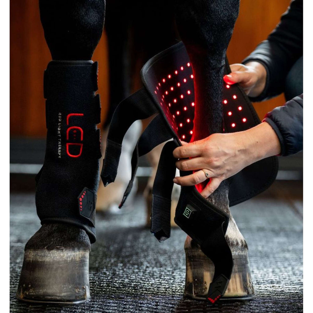 Horseware LED Red Light Therapy Left Leg Wrap Schwarz