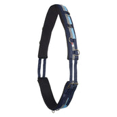 Imperial Riding Longiergurt Deluxe Nylon Blue/Navy/Silver