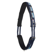 Imperial Riding Longiergurt Deluxe Nylon Blue/Navy/Silver