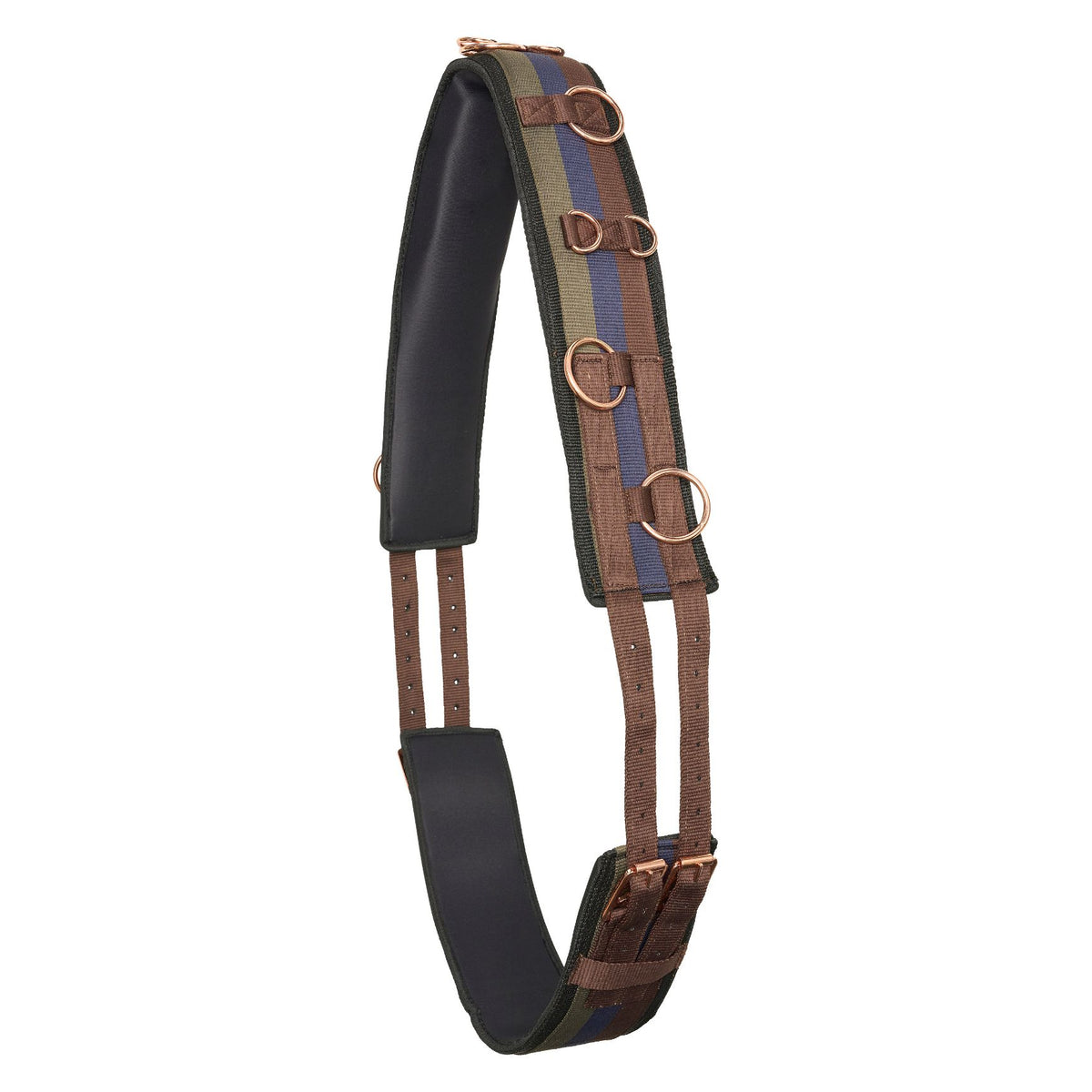 Imperial Riding Longiergurt Deluxe Zusätzlich Nylon Multi Walnut